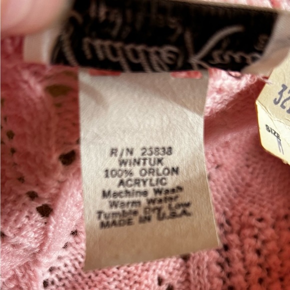 Cuddle Knit vintage 60’s pin up cardigan size M in barbie bubblegum pink NWT - Picture 8 of 9